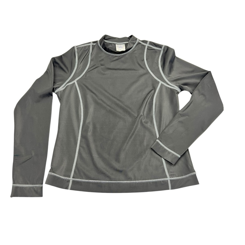 Lands' End Black Long Sleeve Compression Top